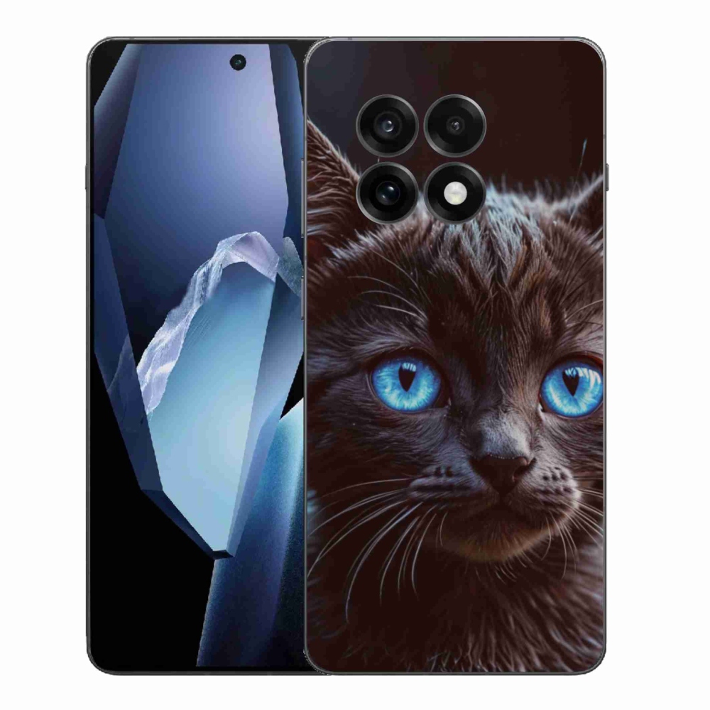 Gélový kryt mmCase na One Plus 13R - čierne mačiatko 2