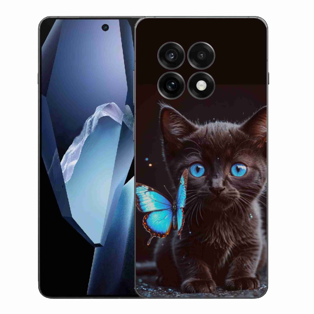 Gélový kryt mmCase na One Plus 13R - čierne mačiatko 3