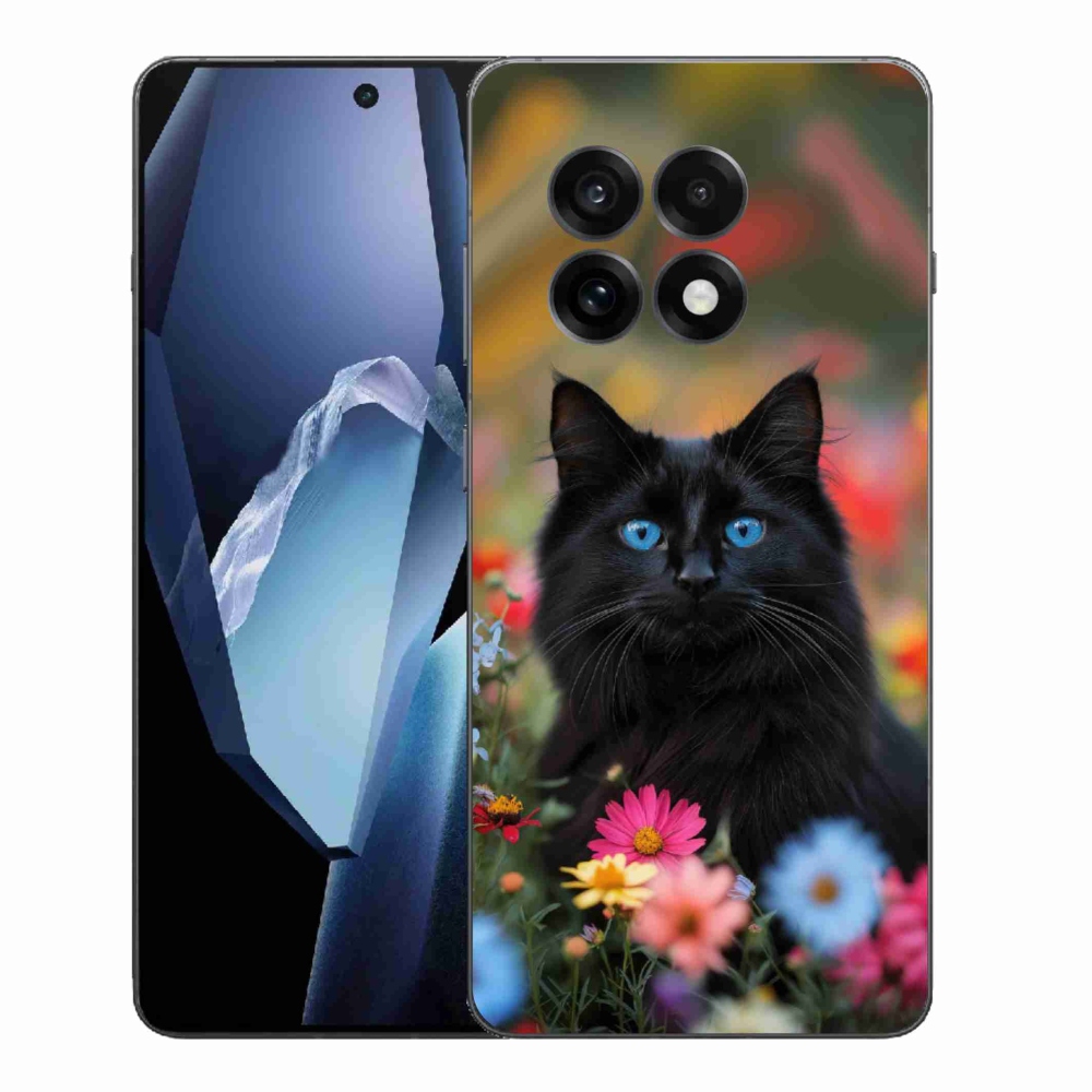 Gélový kryt mmCase na One Plus 13R - čierne mačiatko 4