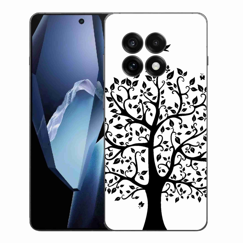 Gélový kryt mmCase na One Plus 13R - čiernobiely strom