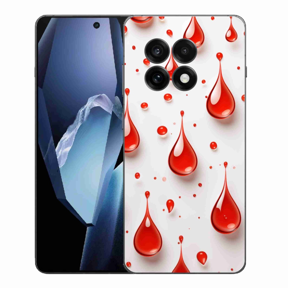 Gélový kryt mmCase na One Plus 13R - červené kvapky
