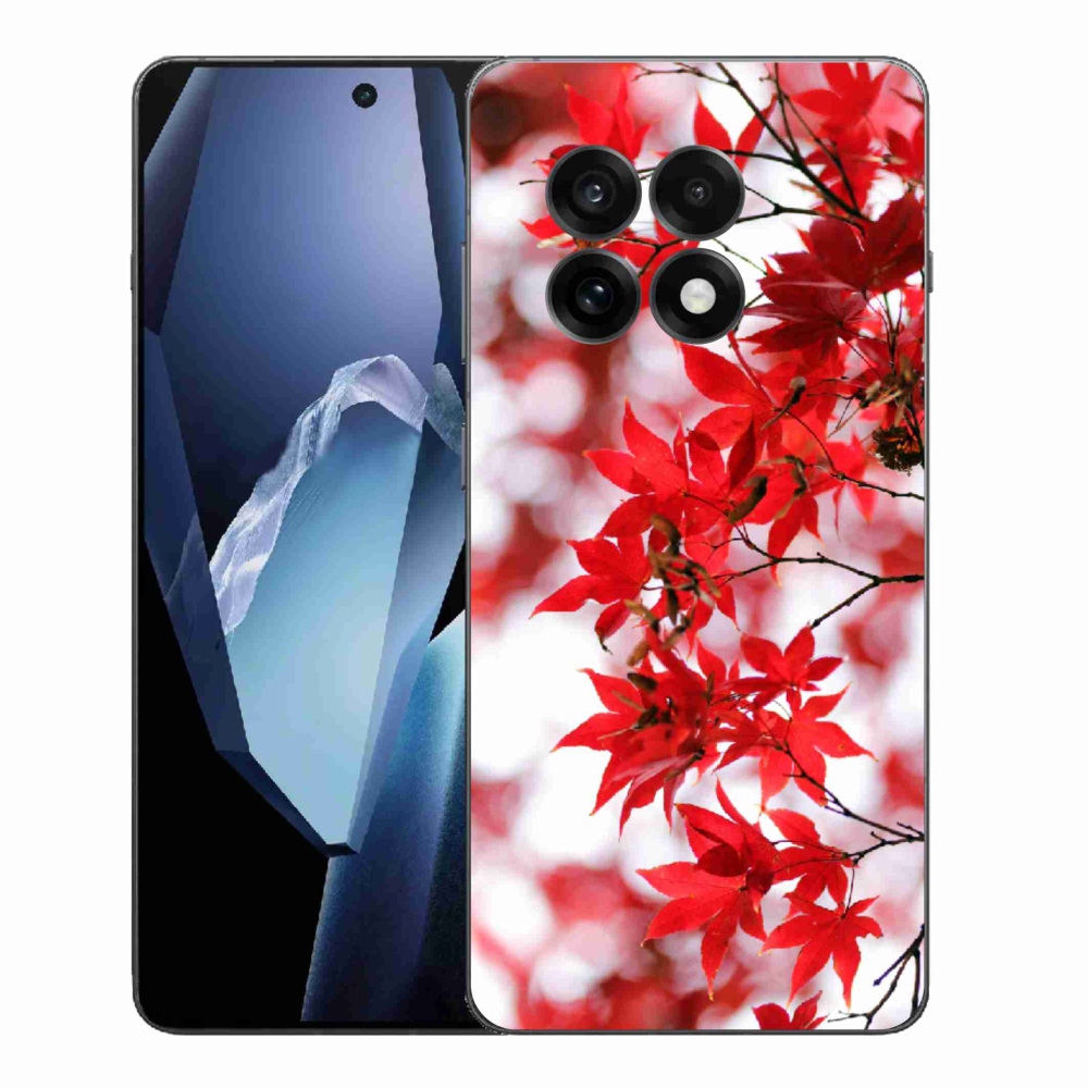 Gélový kryt mmCase na One Plus 13R - červené listy