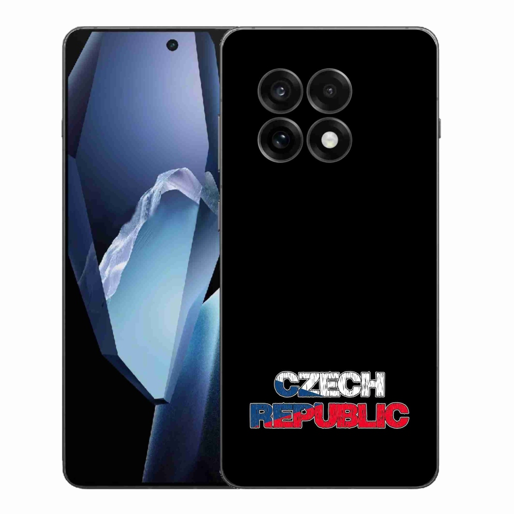 Gélový kryt mmCase na One Plus 13R - Slovak Republic čierne pozadie