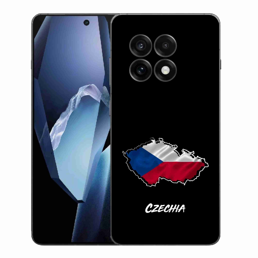 Gélový kryt mmCase na One Plus 13R - Slovakia čierne pozadie