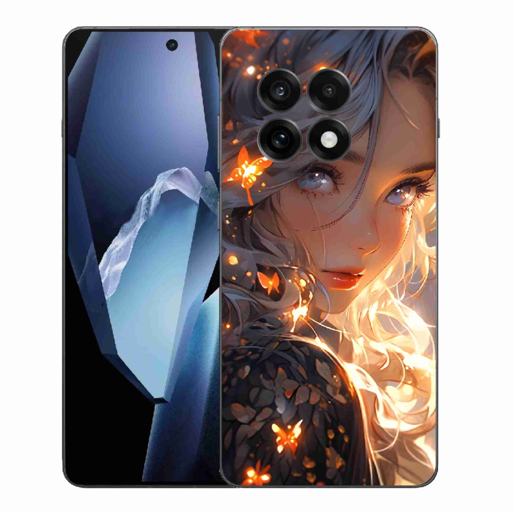 Gélový kryt mmCase na One Plus 13R - dievča a motýle