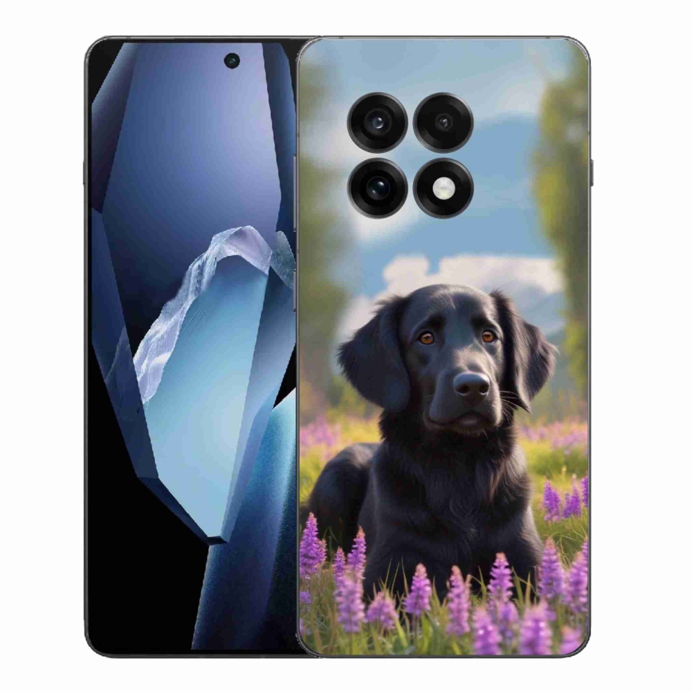 Gélový kryt mmCase na One Plus 13R - elegantný čierny retriever