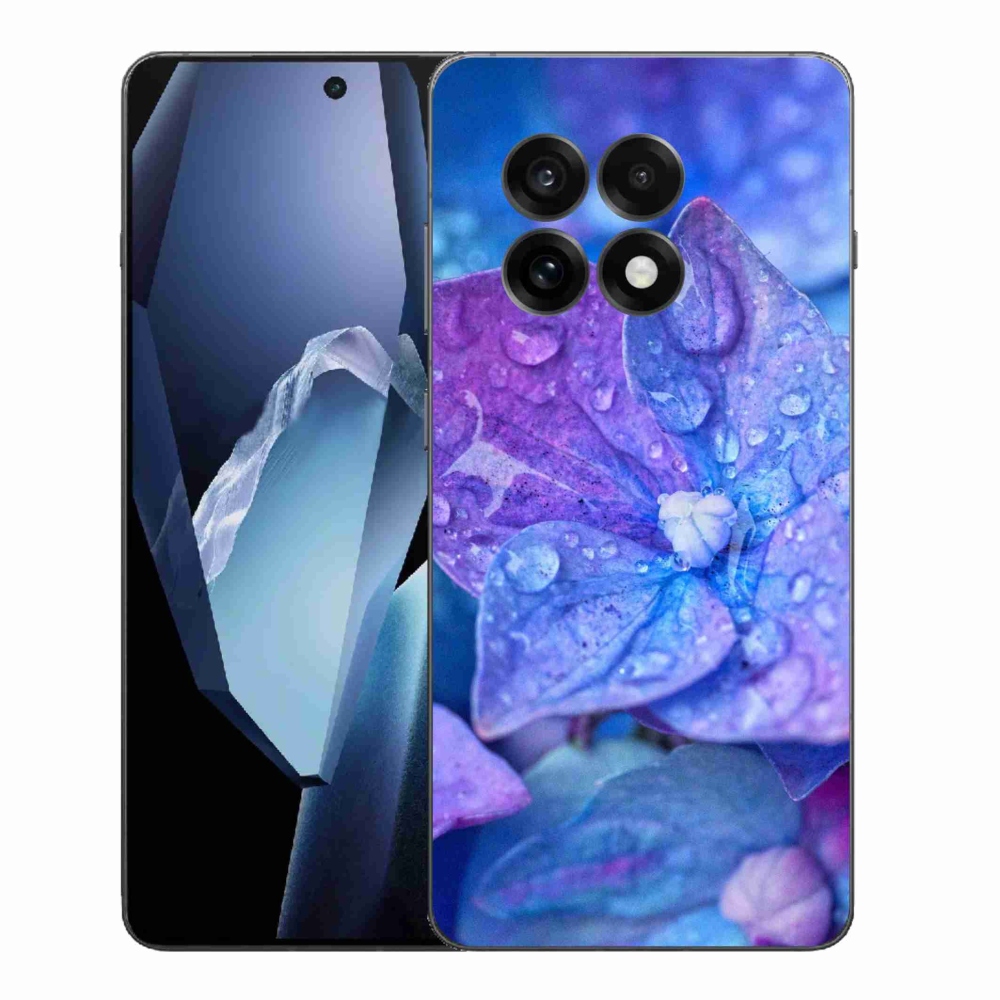 Gélový kryt mmCase na One Plus 13R - fialový kvet