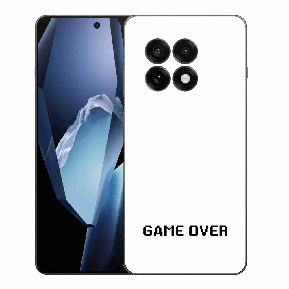 Gélový kryt mmCase na One Plus 13R - game over biele pozadie