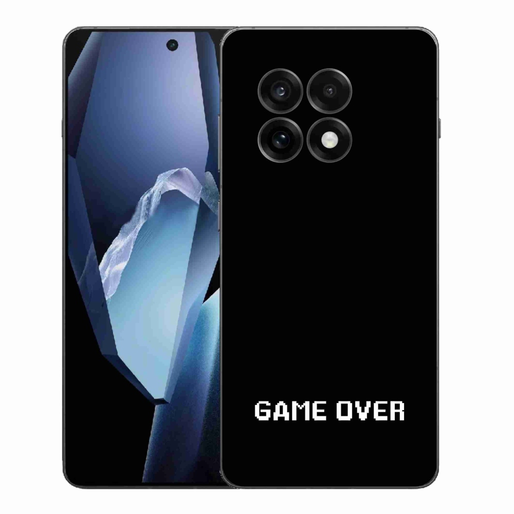 Gélový kryt mmCase na One Plus 13R - game over čierne pozadie