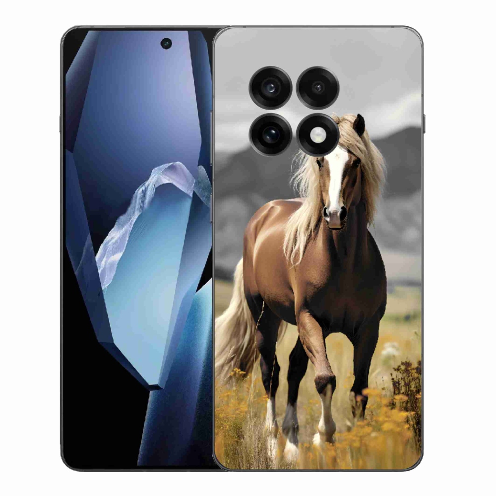Gélový kryt mmCase na One Plus 13R - hnedý kôň 1