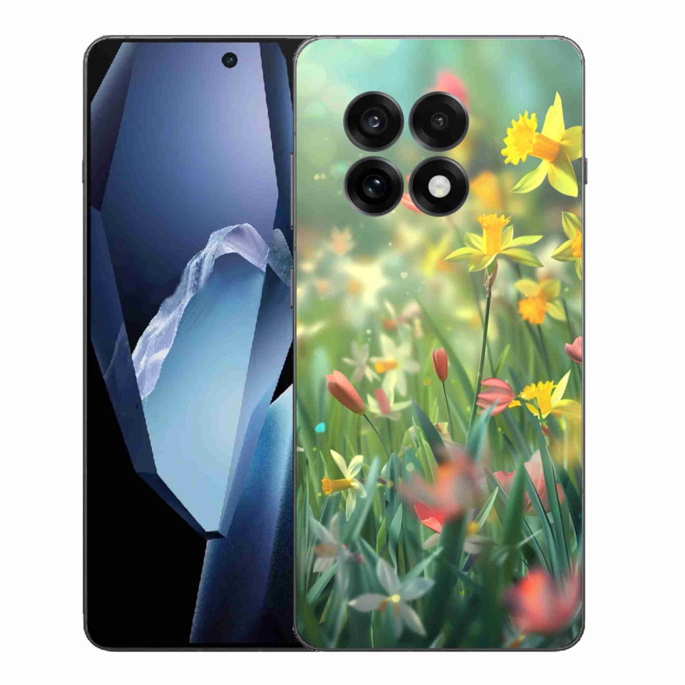 Gélový kryt mmCase na One Plus 13R - jarné kvety