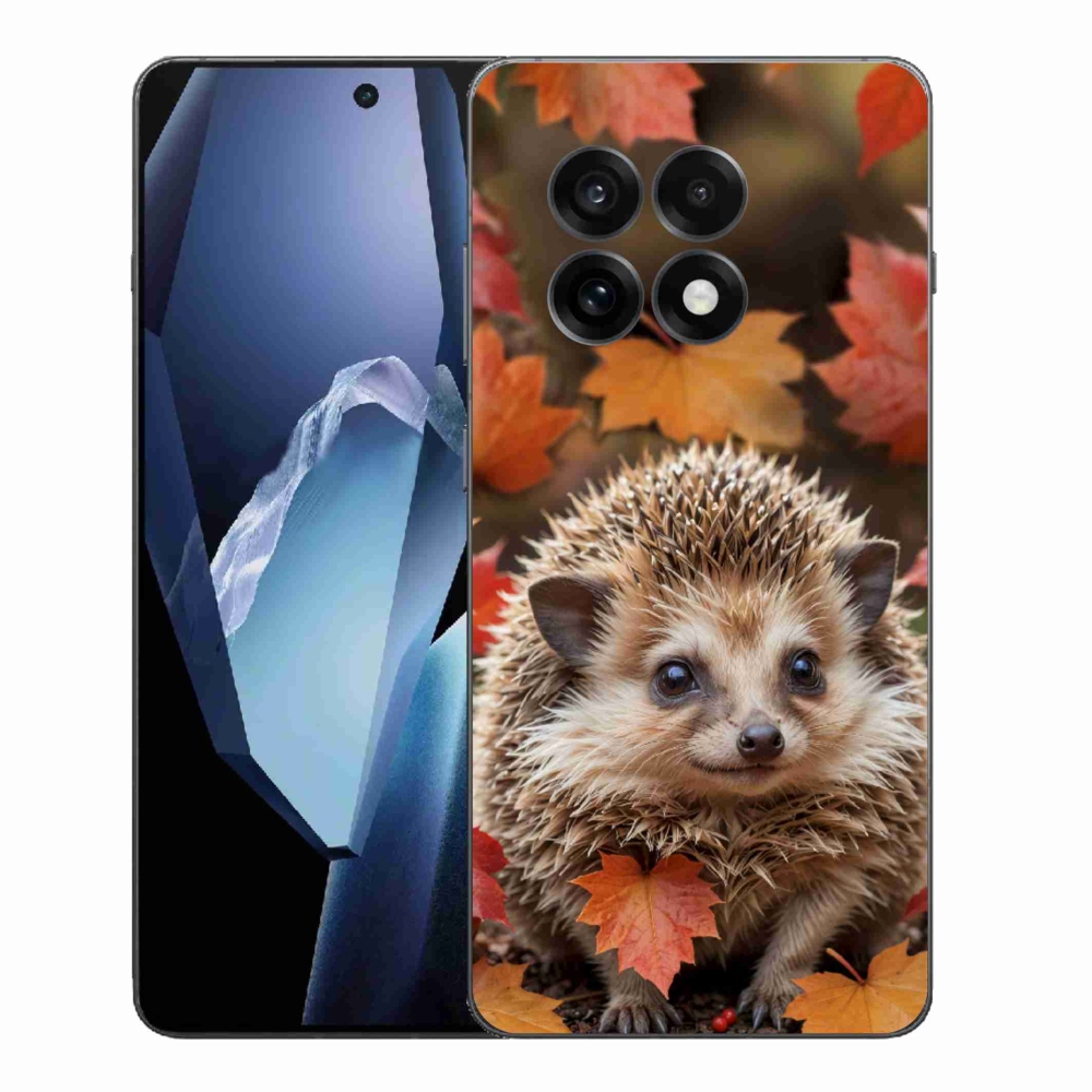Gélový kryt mmCase na One Plus 13R - ježko v lístí
