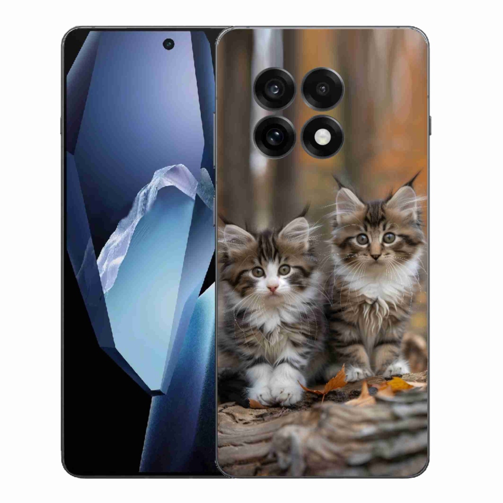 Gélový kryt mmCase na One Plus 13R - mačacie duo 3