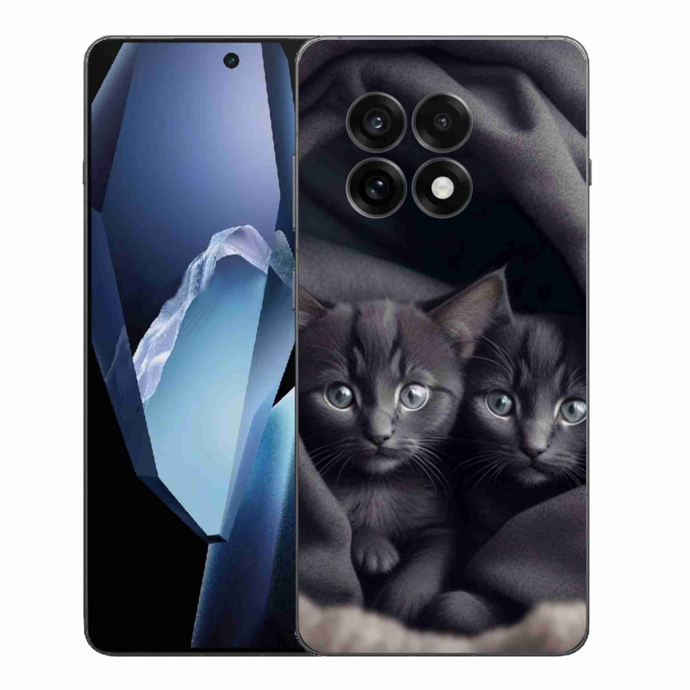Gélový kryt mmCase na One Plus 13R - mačacie duo