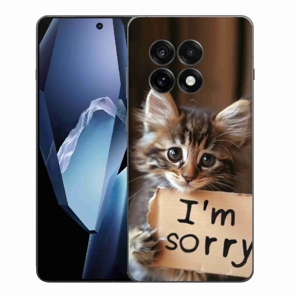 Gélový kryt mmCase na One Plus 13R - mačacie ospravedlnenie