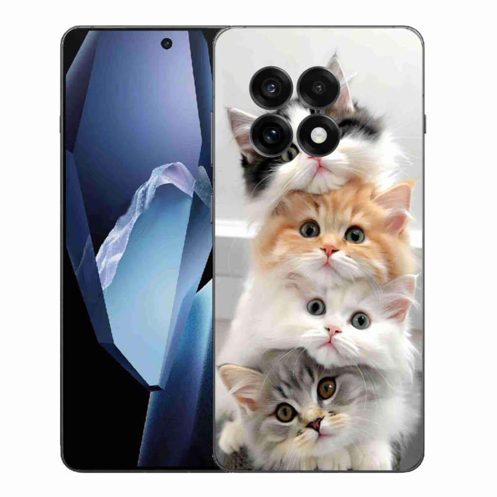 Gélový kryt mmCase na One Plus 13R - mačacia partia