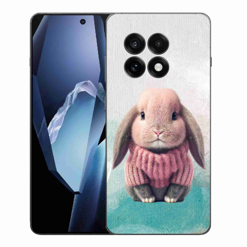 Gélový kryt mmCase na One Plus 13R - zajačik vo svetri