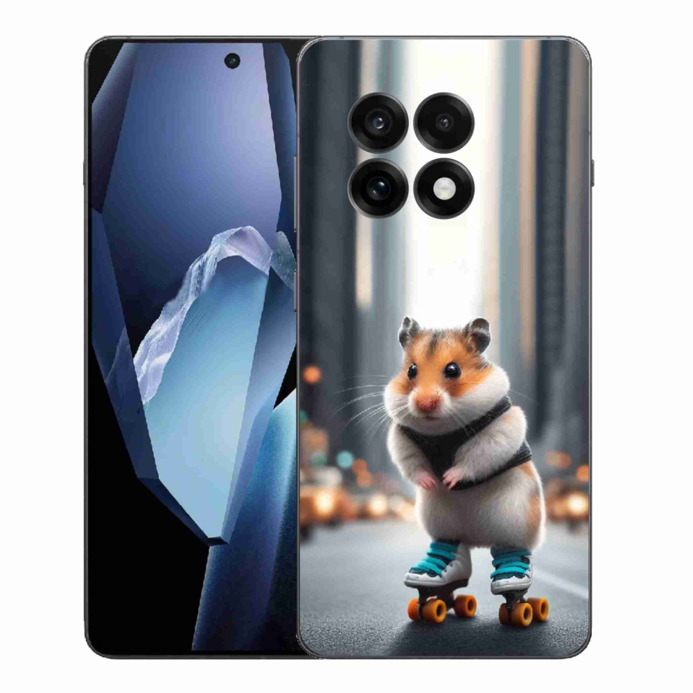 Gélový kryt mmCase na One Plus 13R - škrečok na korčuliach