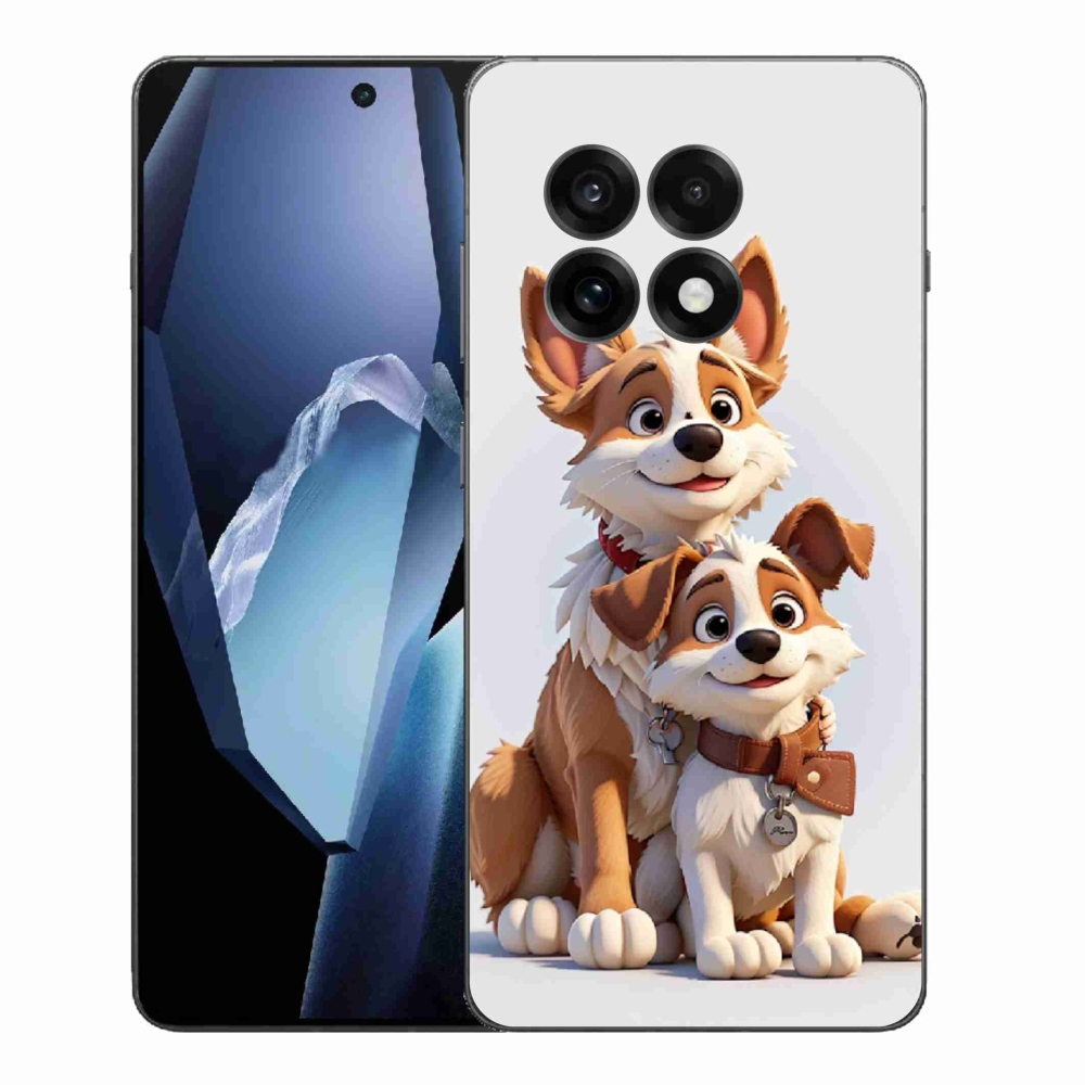 Gélový kryt mmCase na One Plus 13R - kreslenie psy