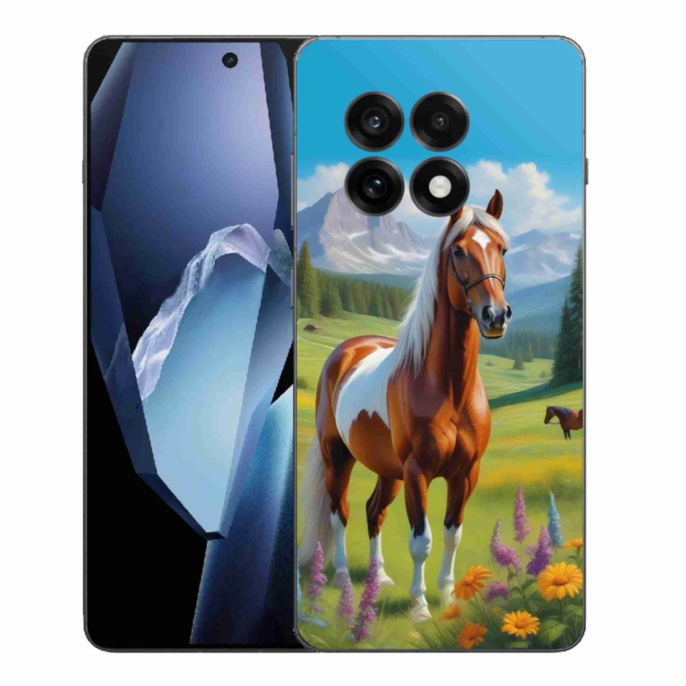 Gélový kryt mmCase na One Plus 13R - kôň na lúke