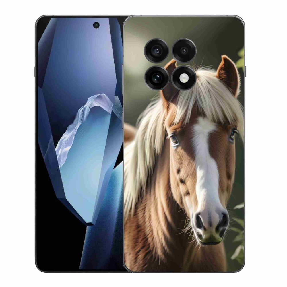 Gélový kryt mmCase na One Plus 13R - kôň so svetlou hrivou