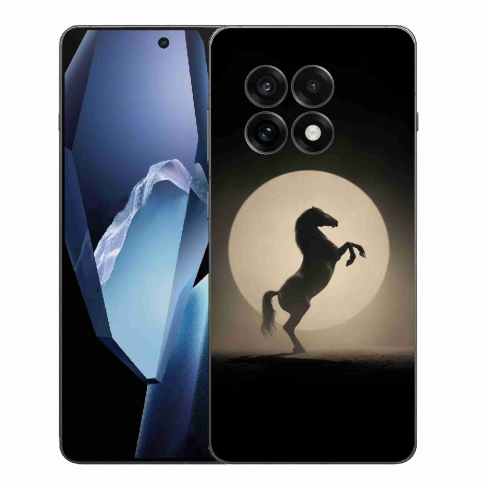 Gélový kryt mmCase na One Plus 13R - kôň v siluete