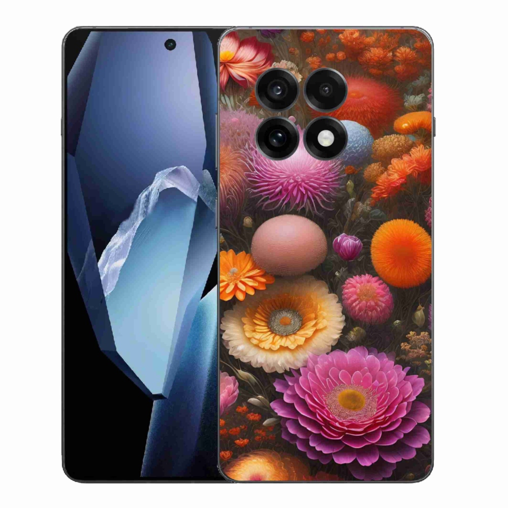 Gélový kryt mmCase na One Plus 13R - kvetinová kompozícia