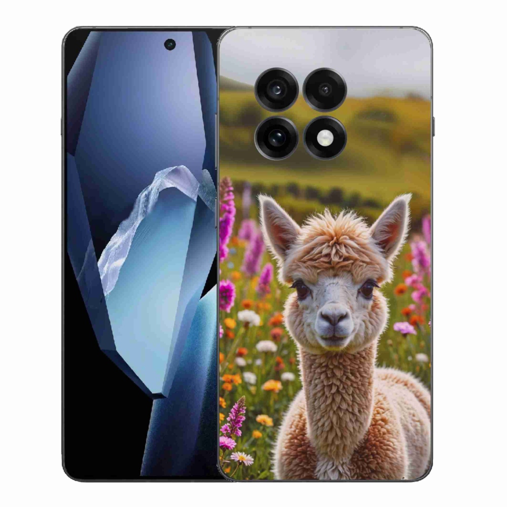 Gélový kryt mmCase na One Plus 13R - lama na lúke