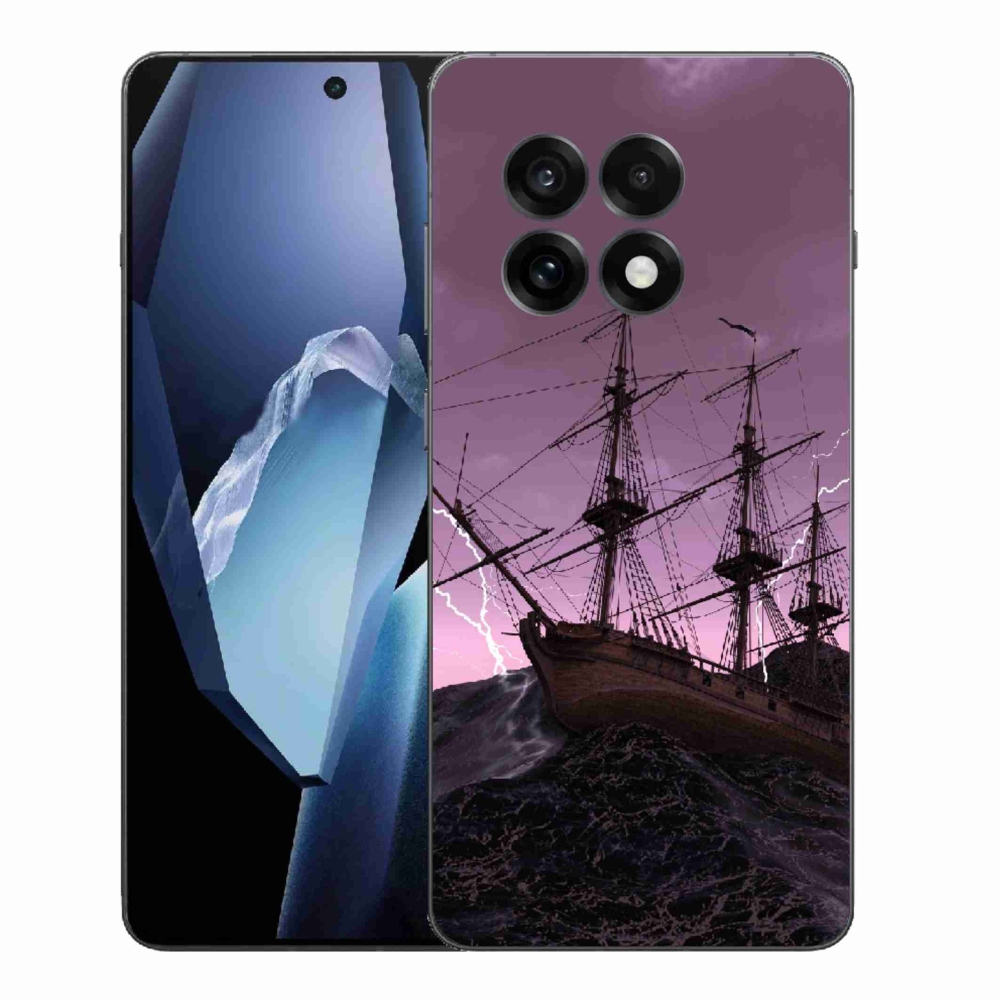 Gélový kryt mmCase na One Plus 13R - loď v búrke