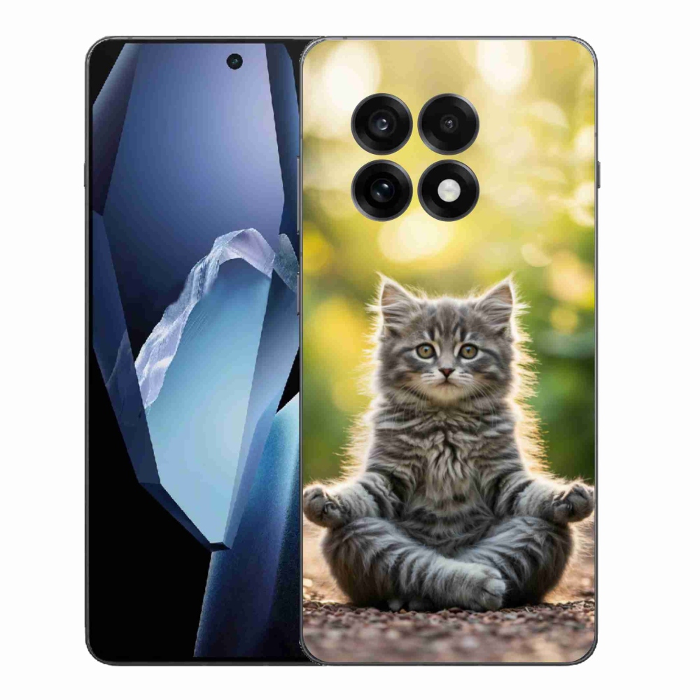Gélový kryt mmCase na One Plus 13R - meditujúce mačiatko