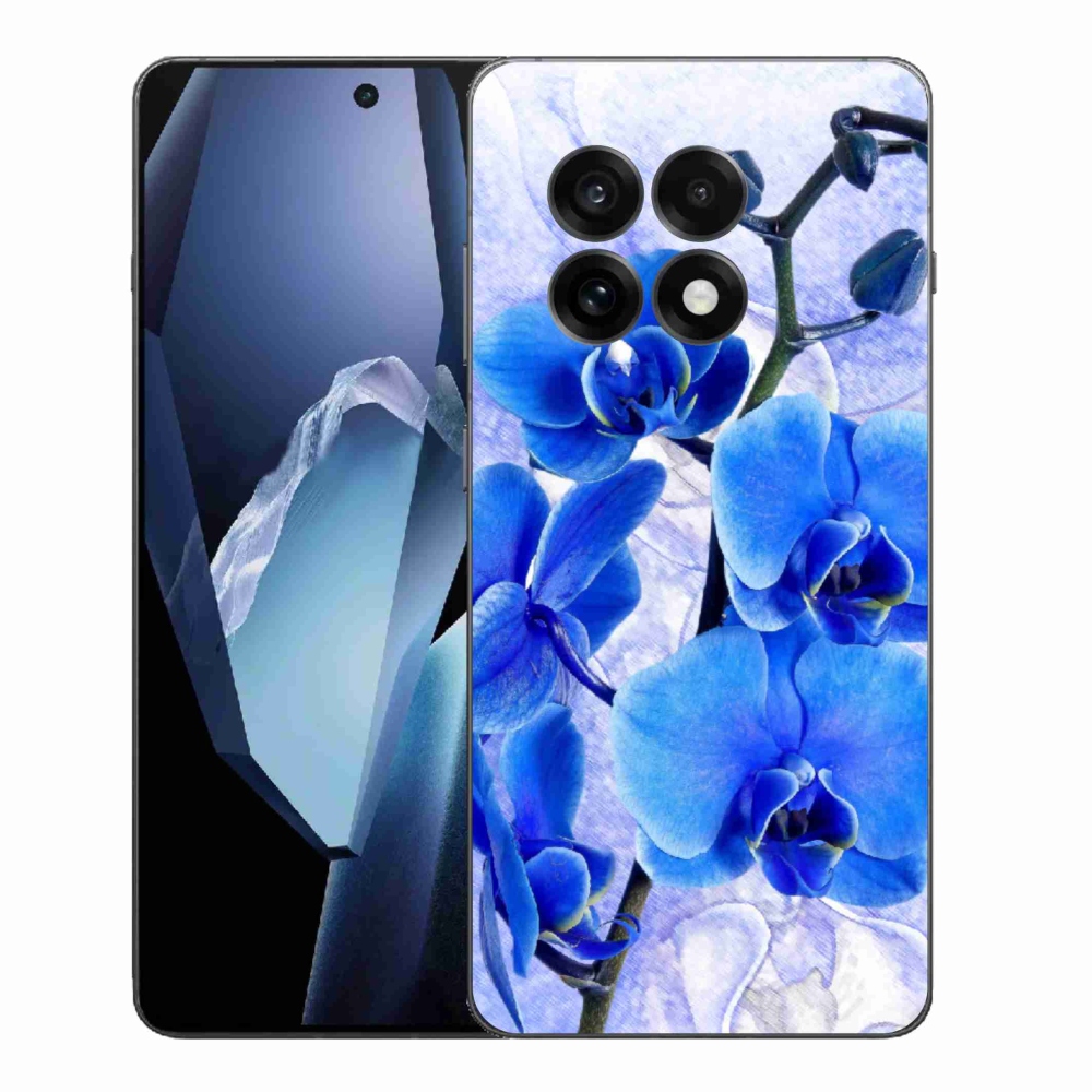 Gélový kryt mmCase na One Plus 13R - modré kvety
