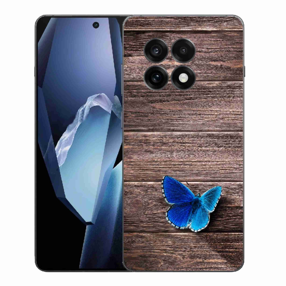 Gélový kryt mmCase na One Plus 13R - modrý motýľ 1