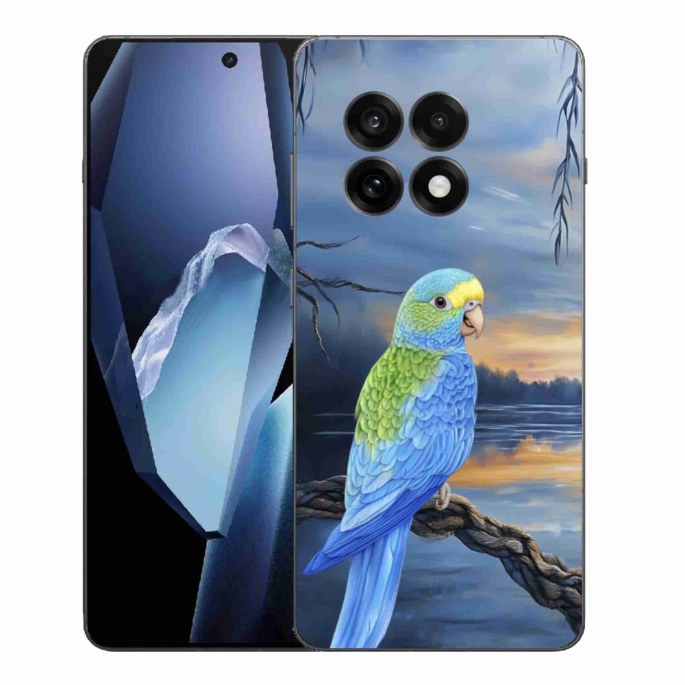 Gélový kryt mmCase na One Plus 13R - modrý papagáj