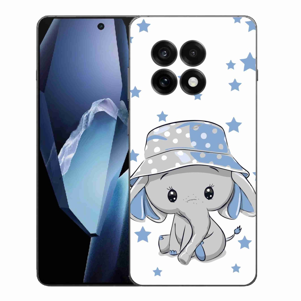 Gélový kryt mmCase na One Plus 13R - modrý slon