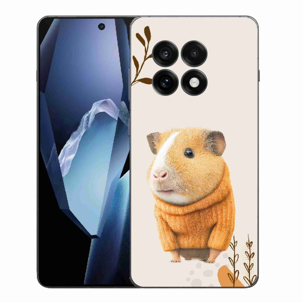 Gélový kryt mmCase na One Plus 13R - morča vo svetri
