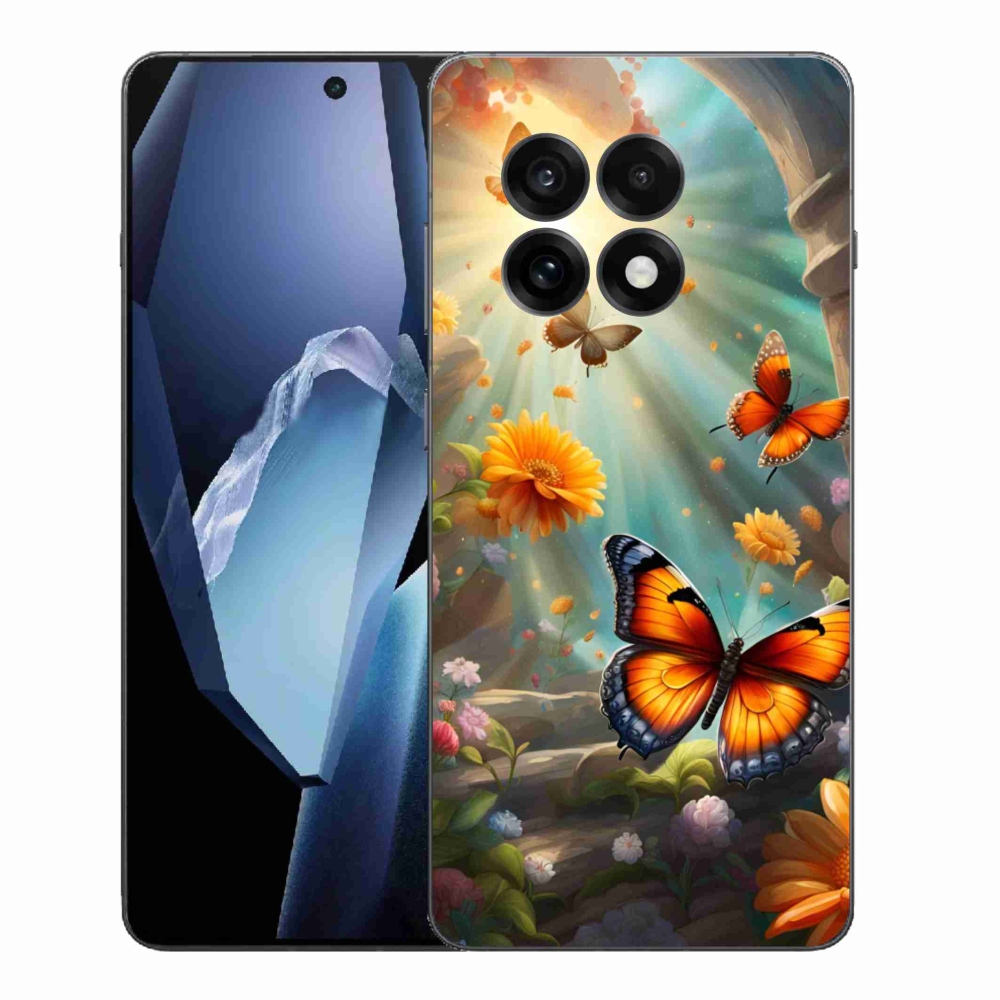 Gélový kryt mmCase na One Plus 13R - motýlia záhrada 2