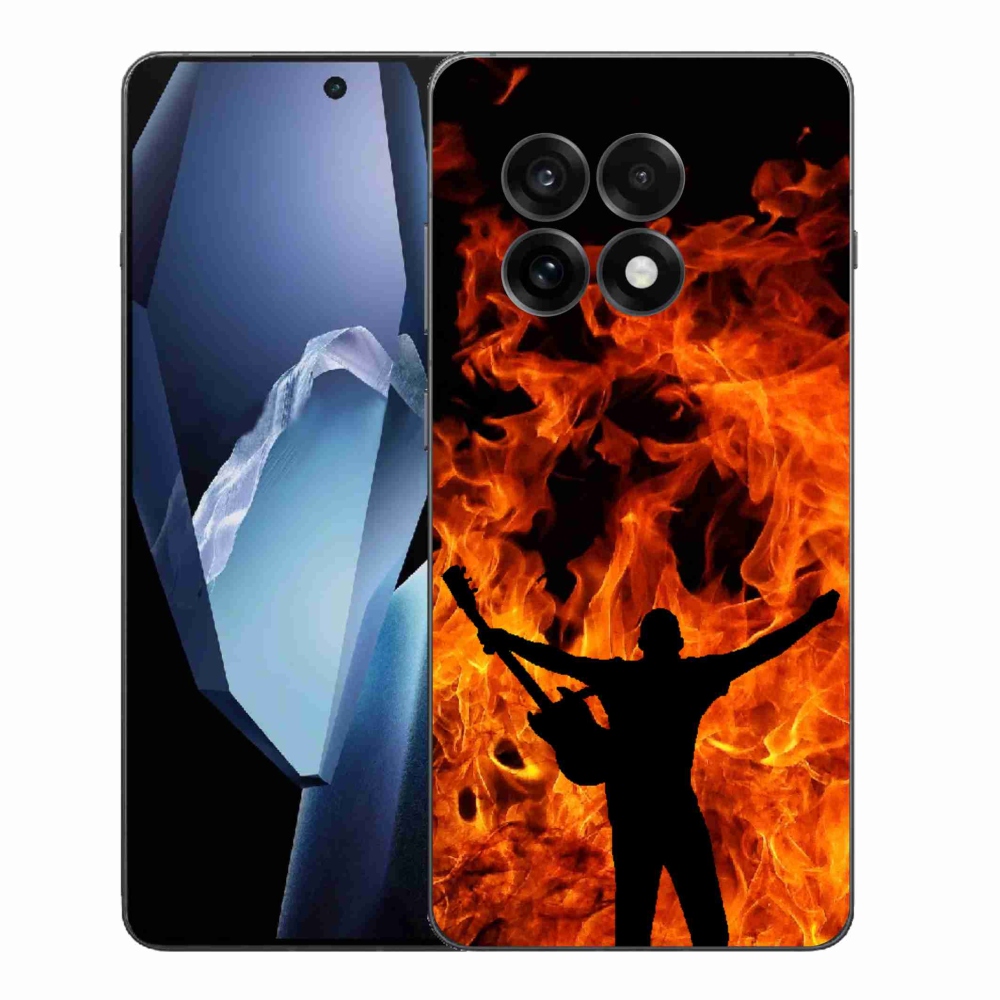 Gélový kryt mmCase na One Plus 13R - muzikant a oheň