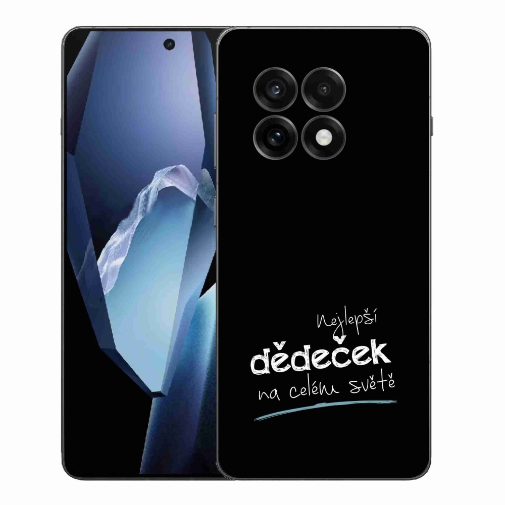 Gélový kryt mmCase na One Plus 13R - najlepší starý otec 3 čierne pozadie