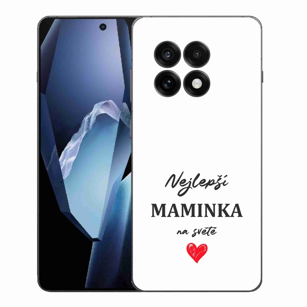 Gélový kryt mmCase na One Plus 13R - najlepšia mamička 1 biele pozadie