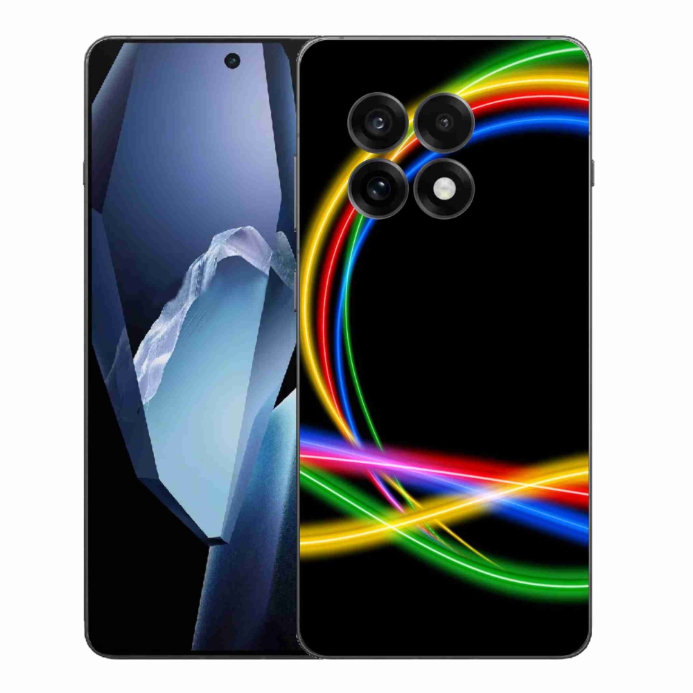Gélový kryt mmCase na One Plus 13R - neónové kruhy