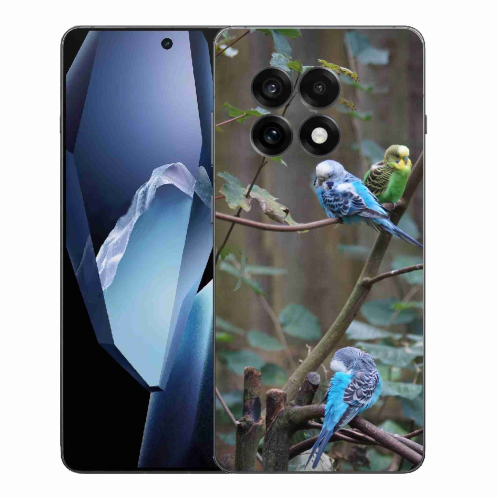 Gélový kryt mmCase na One Plus 13R - papagáje na vetve