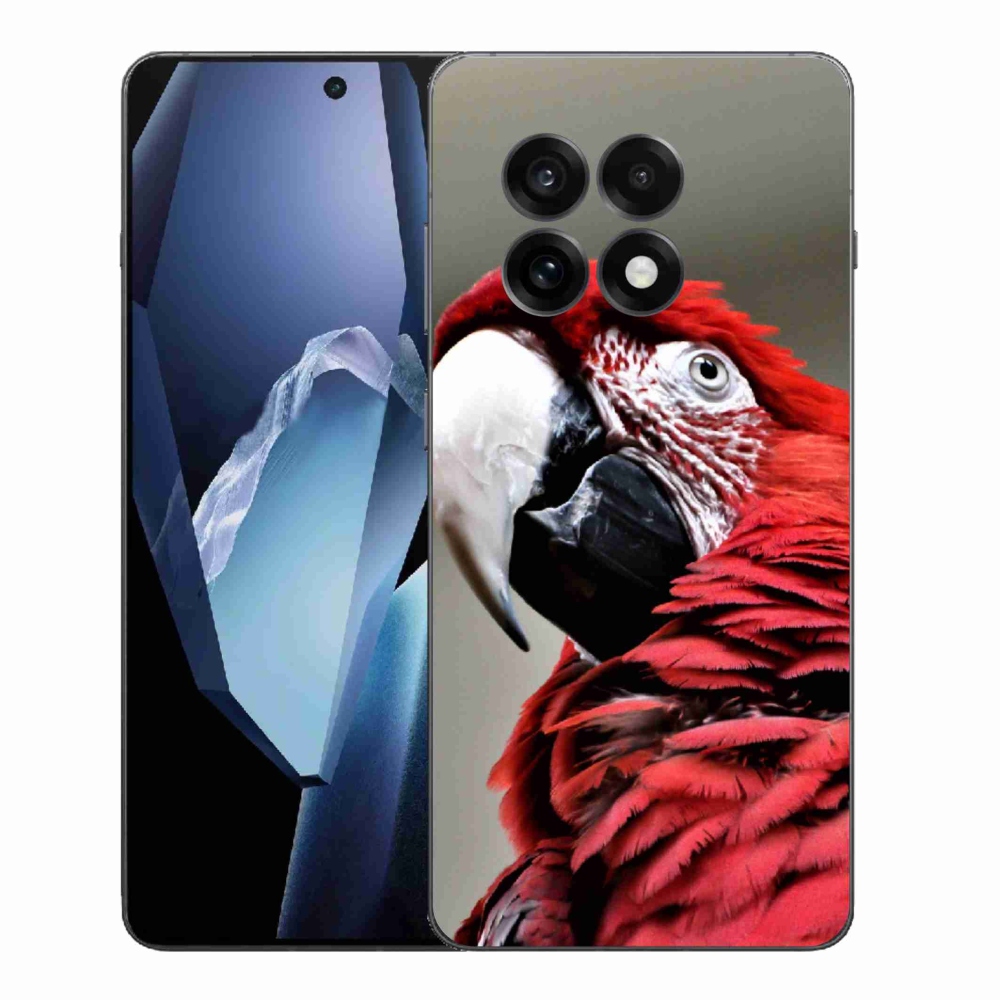 Gélový kryt mmCase na One Plus 13R - papagáj ara červený