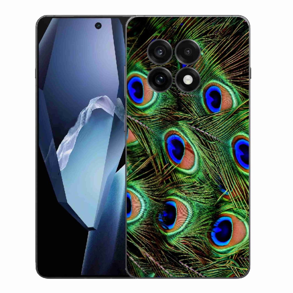 Gélový kryt mmCase na One Plus 13R - pávie perie