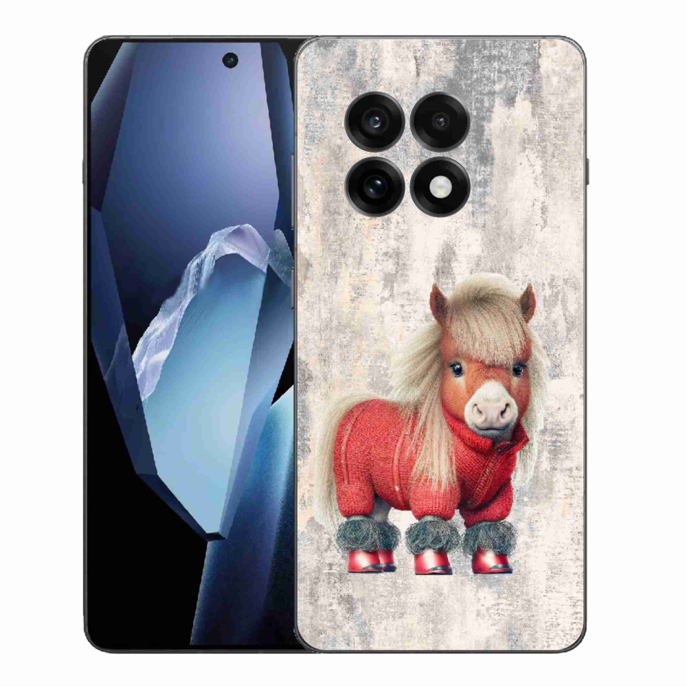 Gélový kryt mmCase na One Plus 13R - poník vo svetri