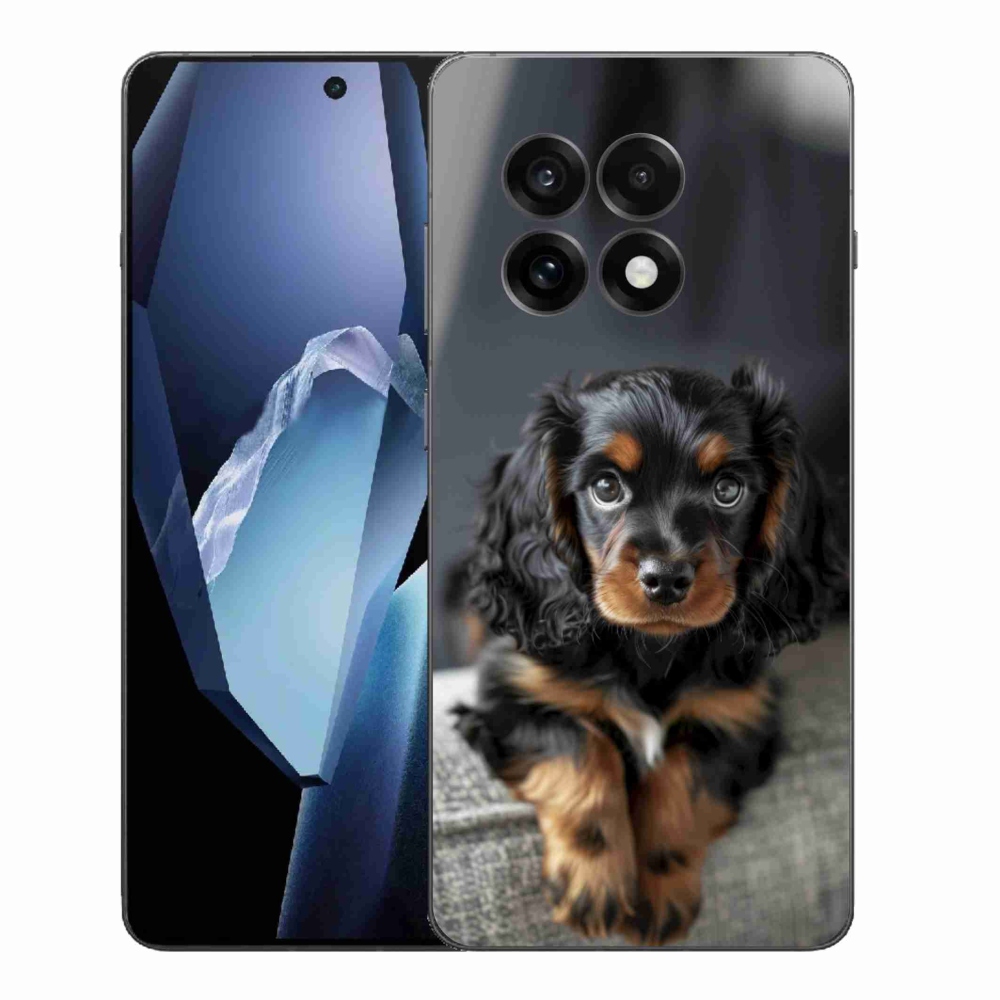 Gélový kryt mmCase na One Plus 13R - roztomilý dlhosrstý jazvečík
