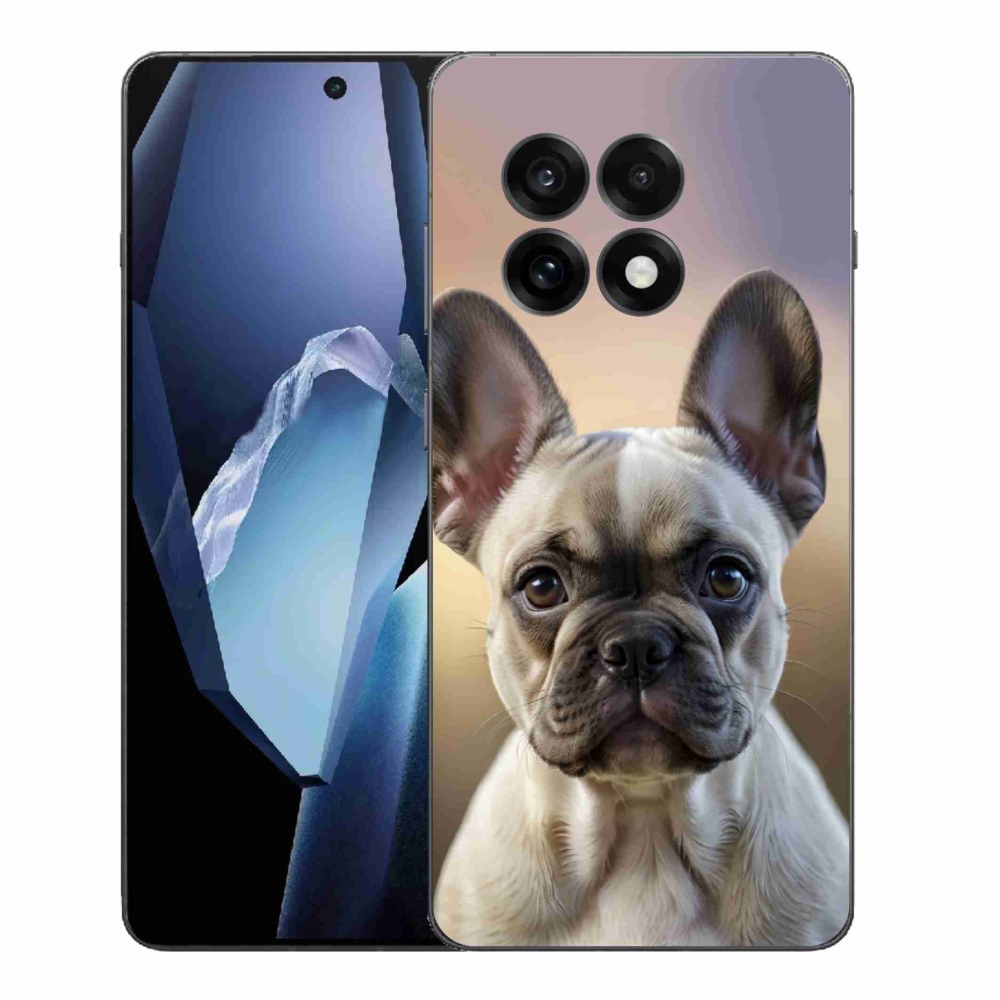 Gélový kryt mmCase na One Plus 13R - roztomilý francúzsky buldoček