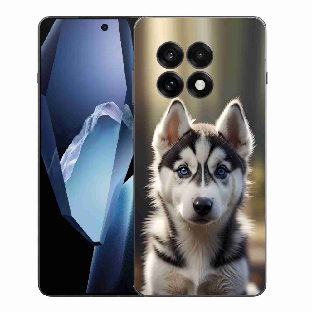 Gélový kryt mmCase na One Plus 13R - roztomilý sibírsky husky