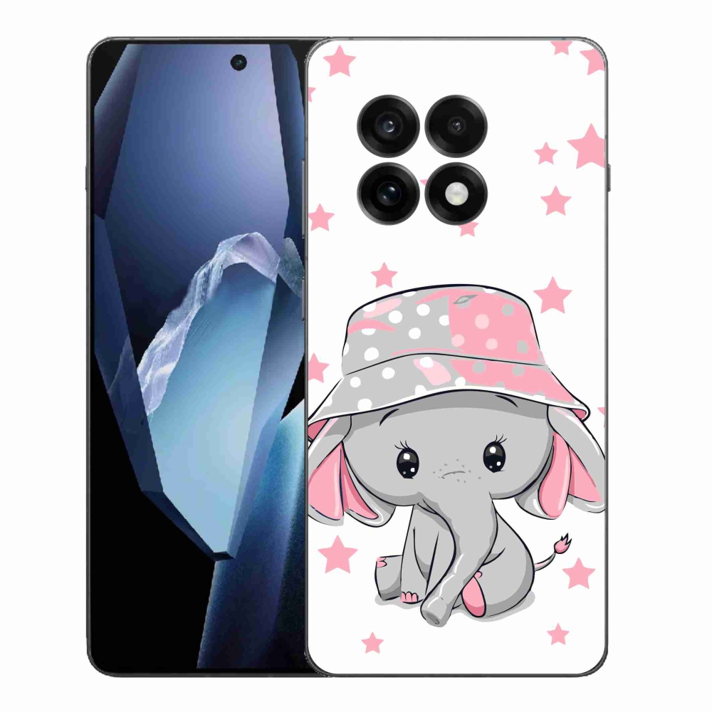 Gélový kryt mmCase na One Plus 13R - ružový slon