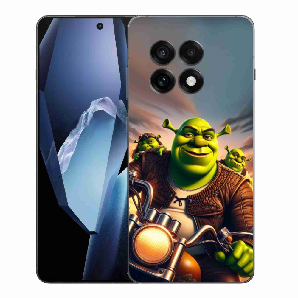 Gélový kryt mmCase na One Plus 13R - zhrek na motorke