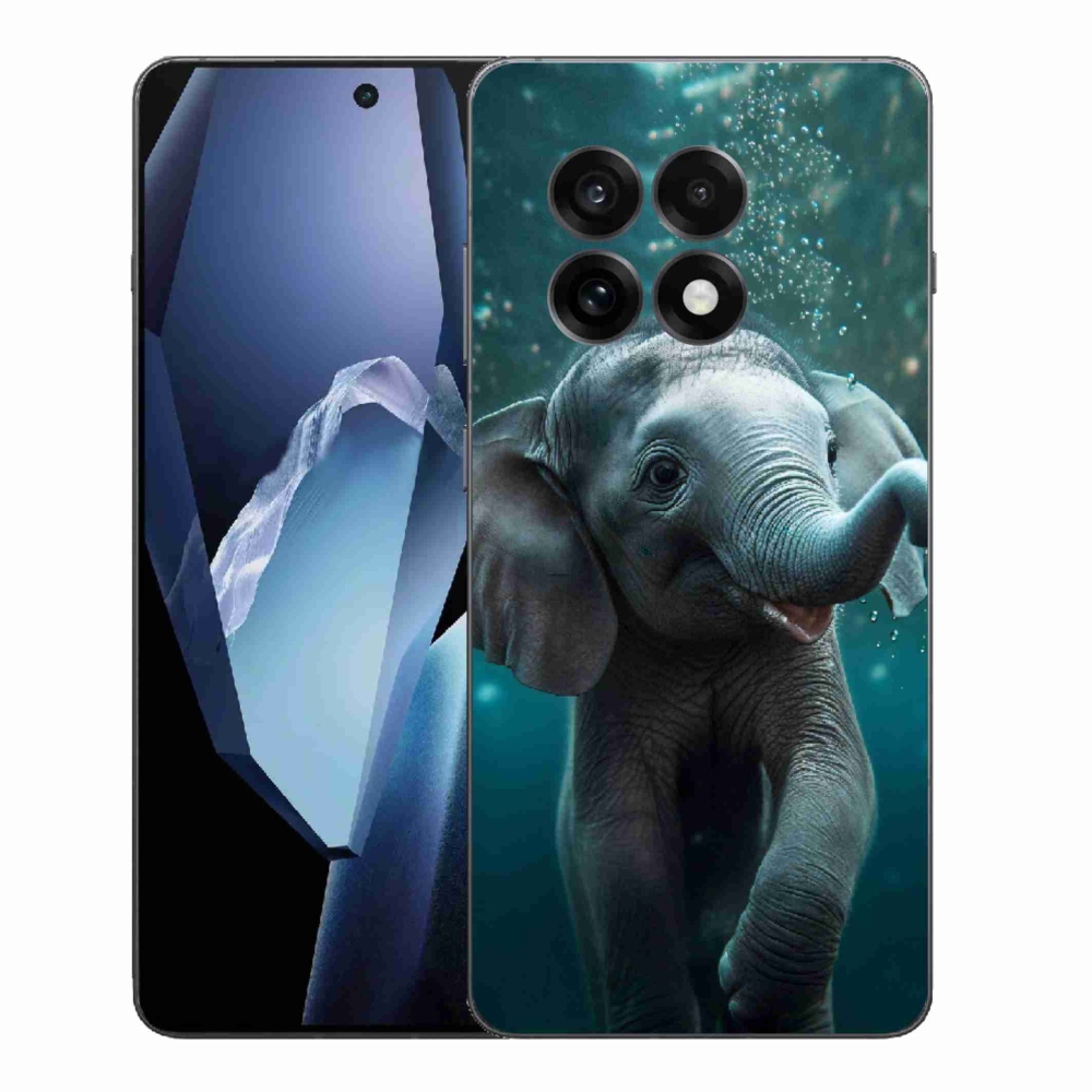 Gélový kryt mmCase na One Plus 13R - sloník pod vodou